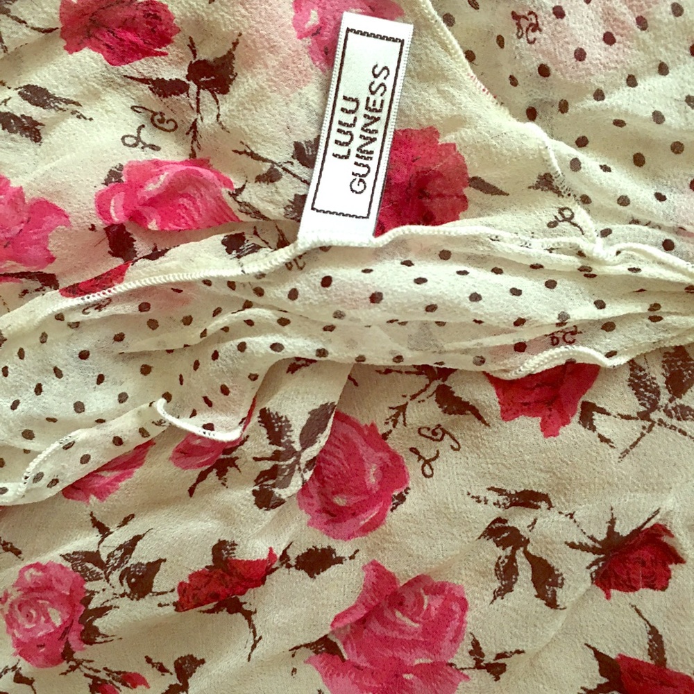 Lulu Guinness silk scarf